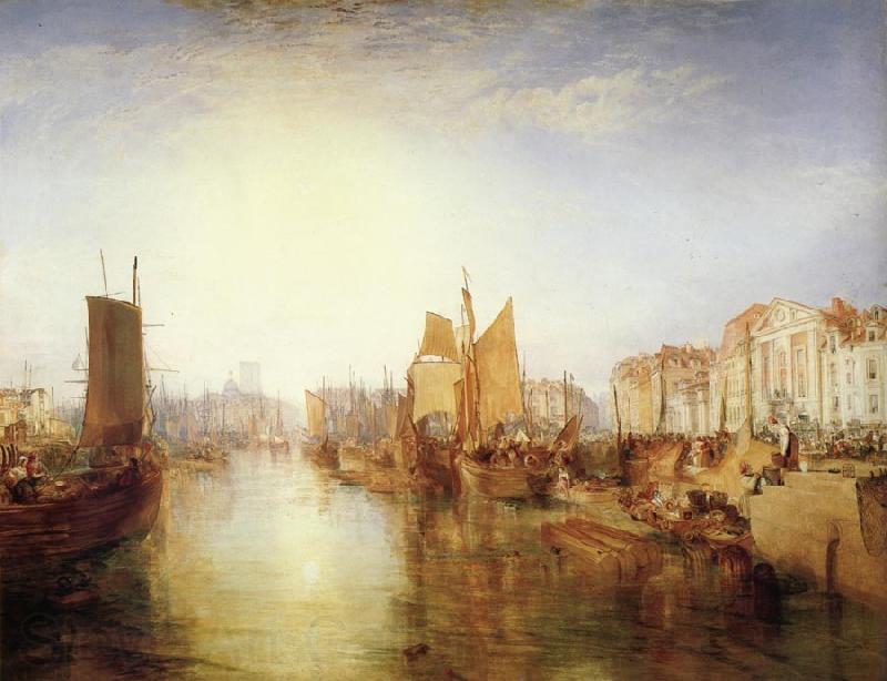 Joseph Mallord William Turner The harbor of dieppe Spain oil painting art